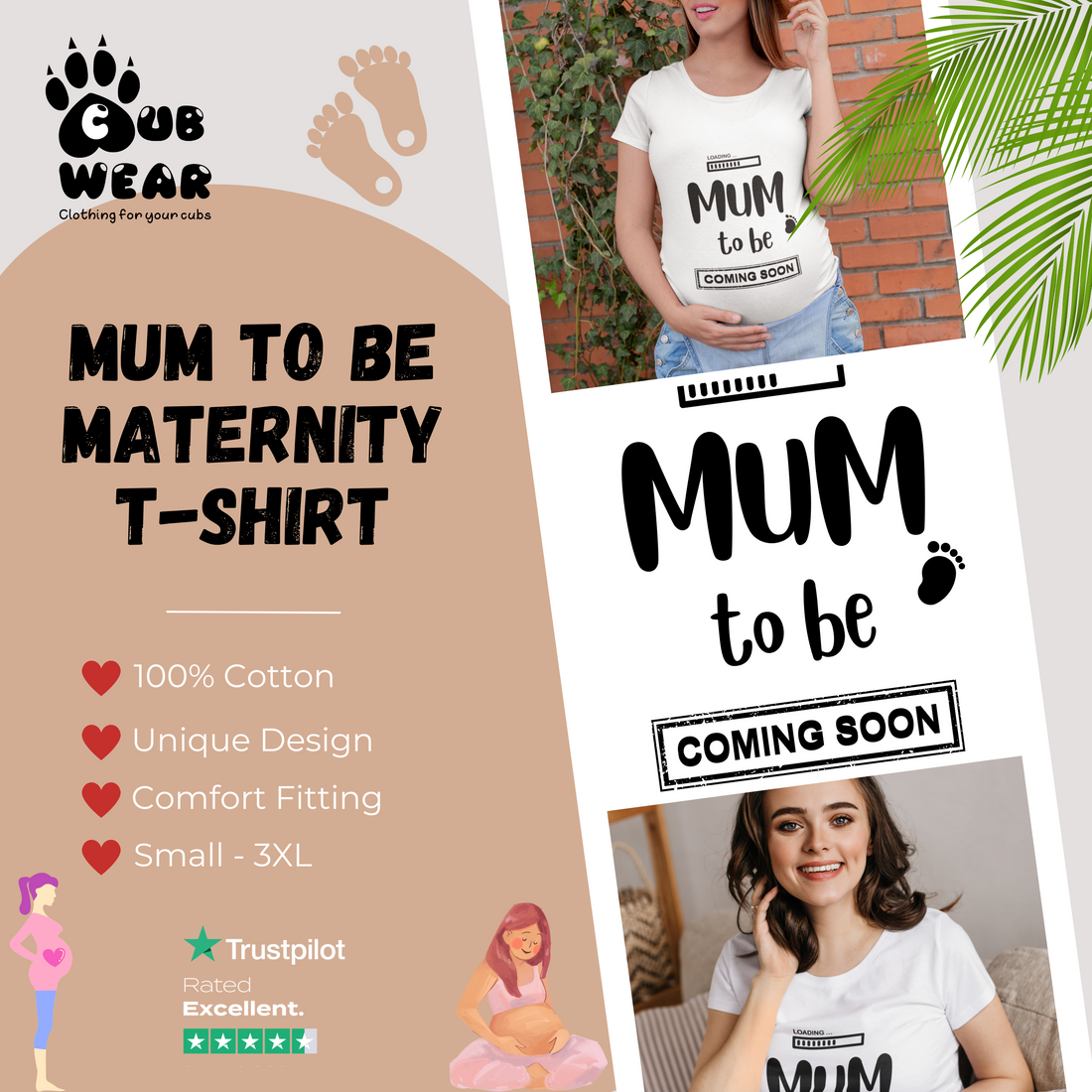 Celebrate Your Pregnancy in Style: The Perfect 'Mum to Be' & Family Announcement T-Shirts!