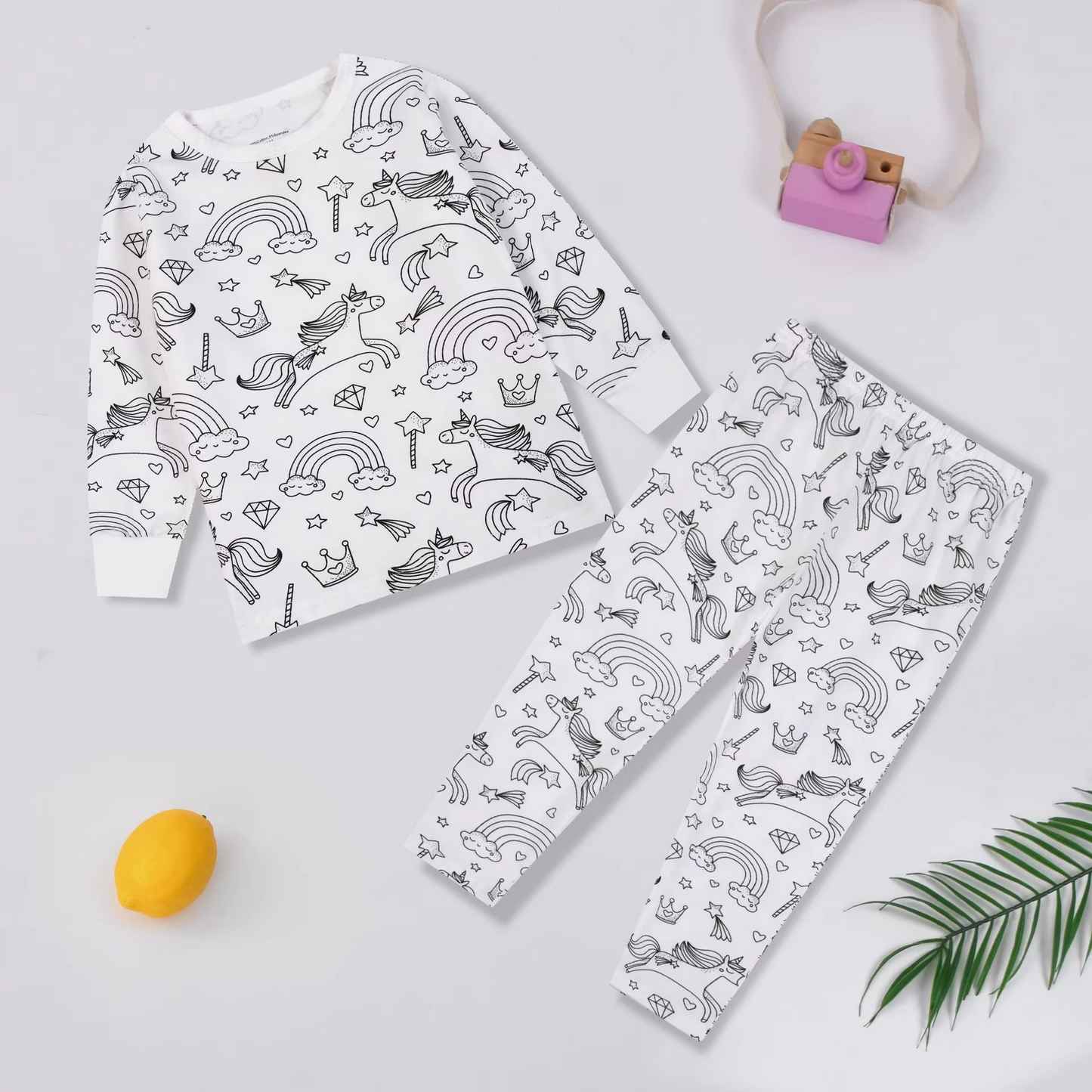Colour-In Unicorn Pyjamas