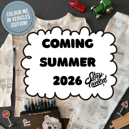 Colour-In Vehicles Pyjamas