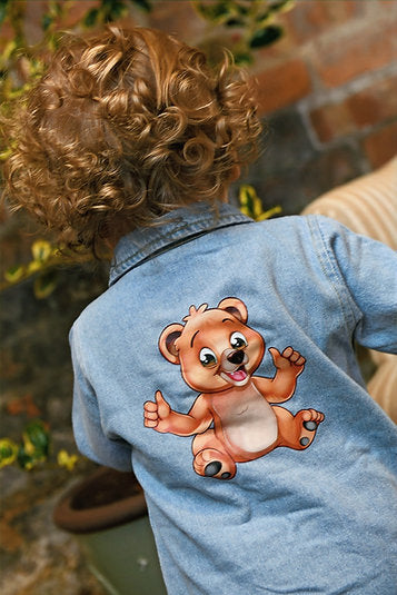 Bear Denim Romper