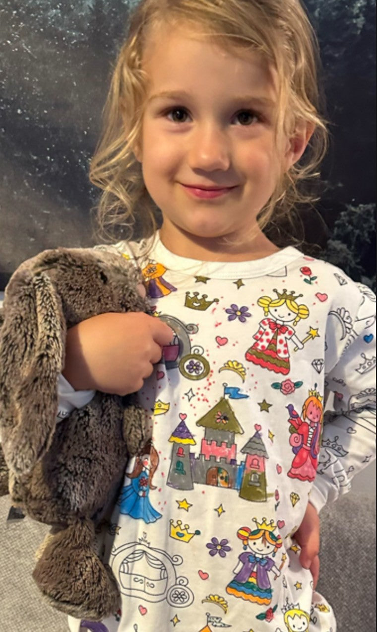 Colour-In Unicorn Pyjamas