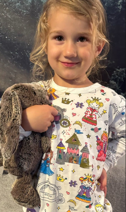 Colour-In Unicorn Pyjamas