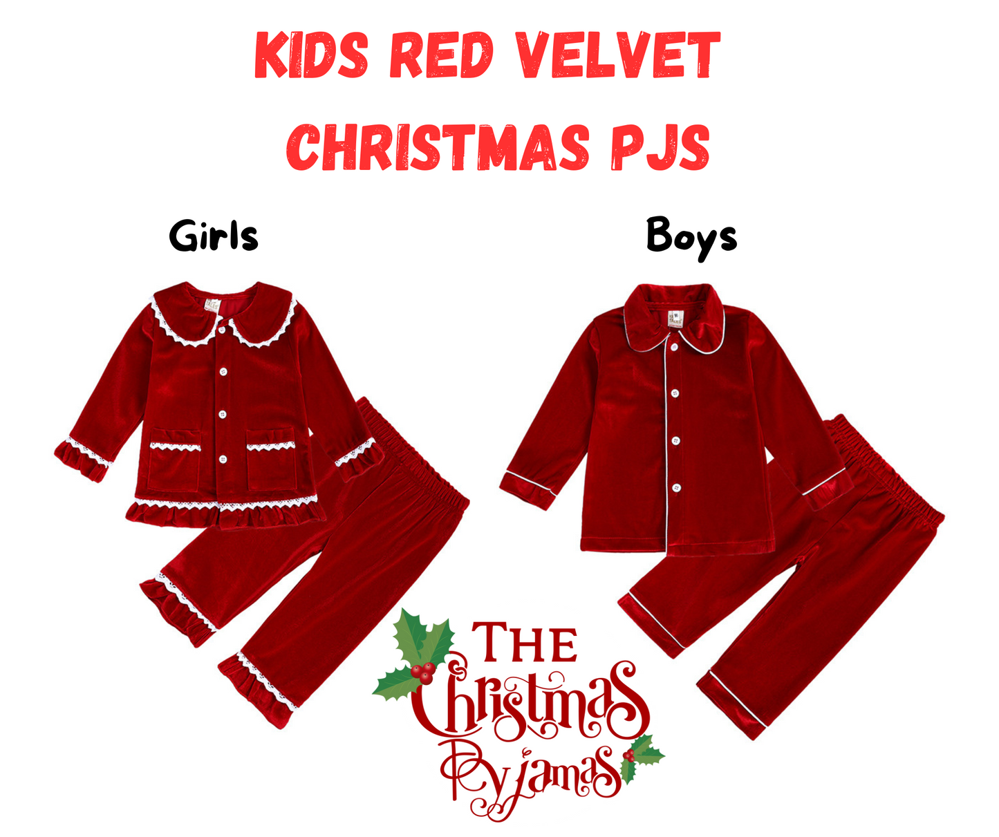 Kids Red Velvet PJs