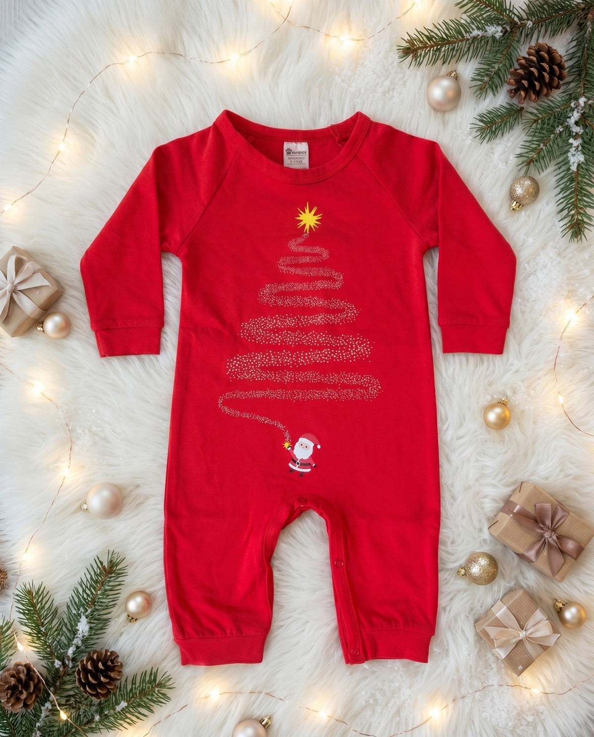 Magical Cubwear Red Christmas Romper