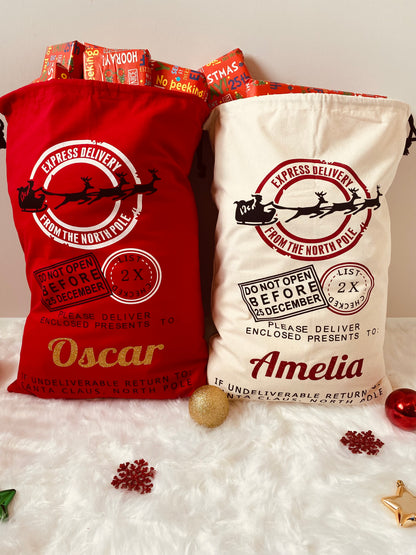 Christmas Day Personalised Sacks