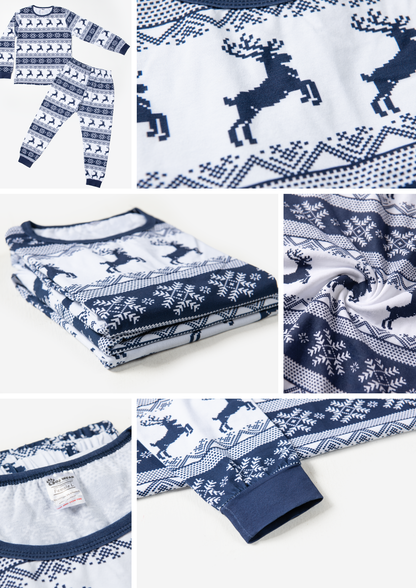 Cubwear Fair Isle navy Pyjamas close up details