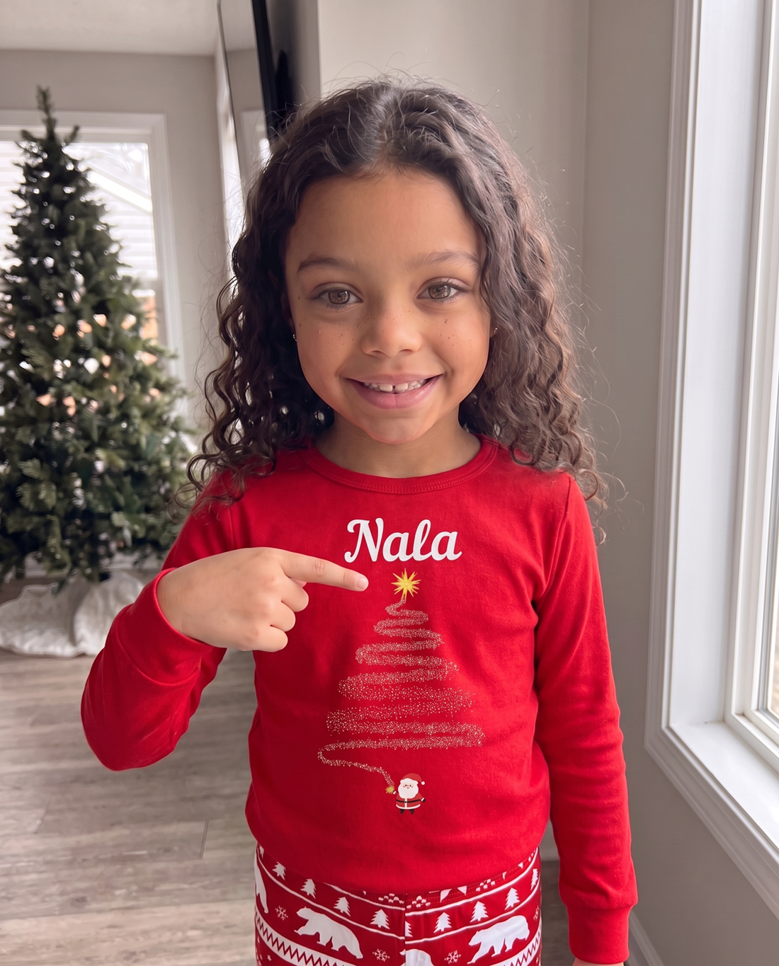 Red Personalised Cubwear Christmas Pyjamas for the whole family