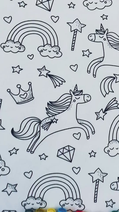 Colour-In Unicorn Pyjamas